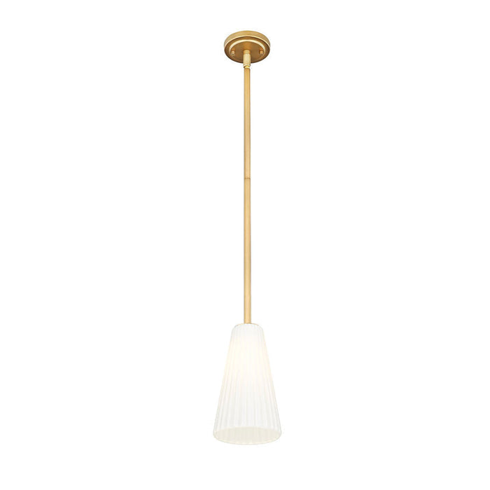 Z-Lite Farrell Pendant Modern Gold 1 Light Rod 3043P6-ROD-MGLD | theLightShop
