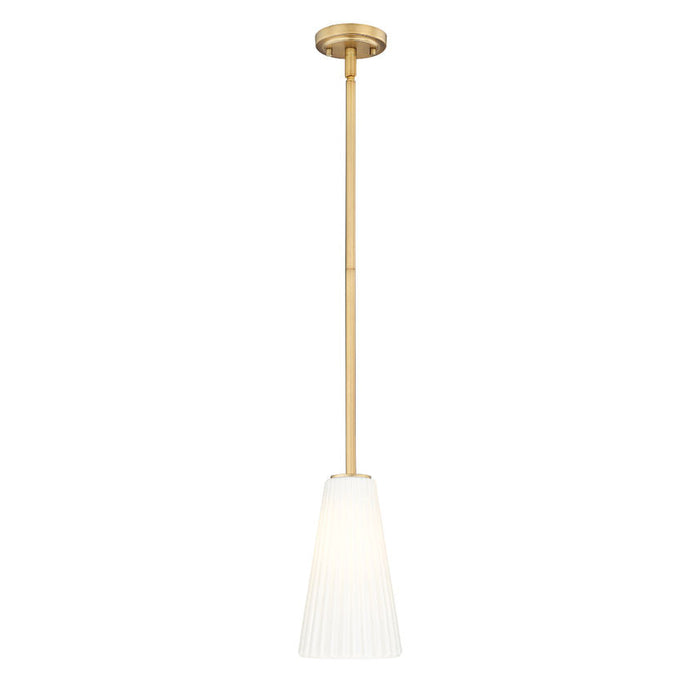 Z-Lite Farrell Pendant Modern Gold 1 Light Rod 3043P6-ROD-MGLD | theLightShop