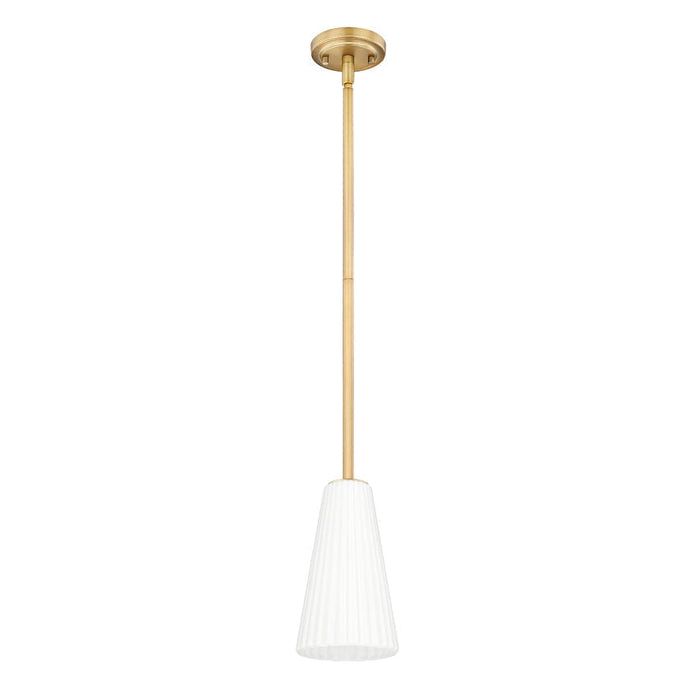 Z-Lite Farrell Pendant Modern Gold 1 Light Rod 3043P6-ROD-MGLD | theLightShop