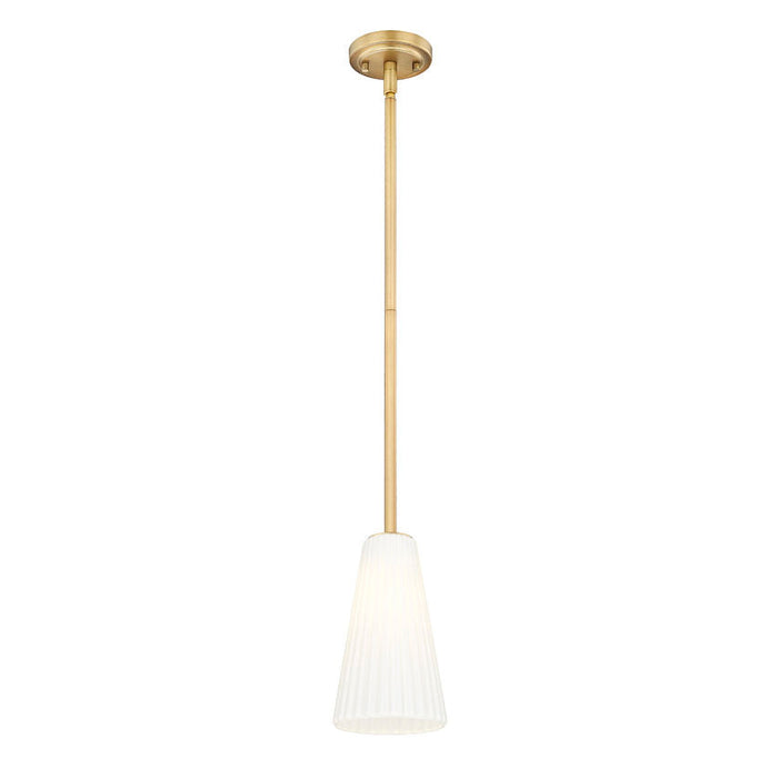 Z-Lite Farrell Pendant Modern Gold 1 Light Rod 3043P6-ROD-MGLD | theLightShop