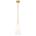 Z-Lite Farrell Pendant Modern Gold 1 Light Rod 3043P7-ROD-MGLD | theLightShop