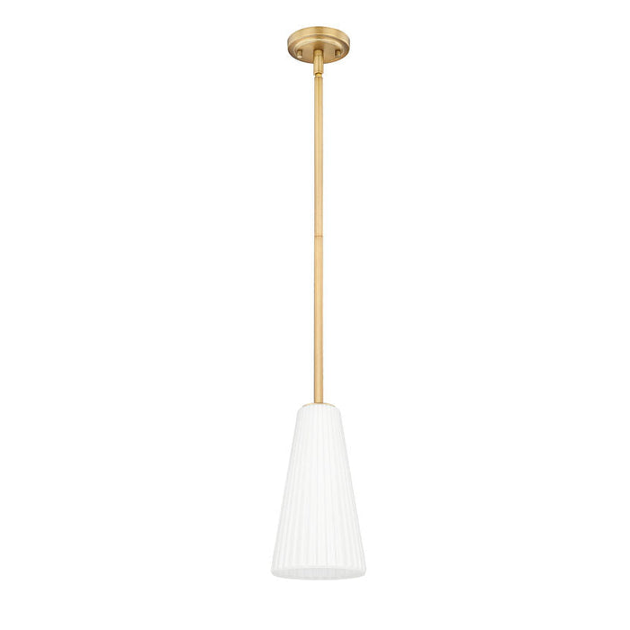 Z-Lite Farrell Pendant Modern Gold 1 Light Rod 3043P7-ROD-MGLD | theLightShop