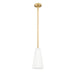 Z-Lite Farrell Pendant Modern Gold 1 Light Rod 3043P7-ROD-MGLD | theLightShop