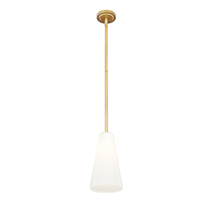 Z-Lite Farrell Pendant Modern Gold 1 Light Rod 3043P7-ROD-MGLD | theLightShop