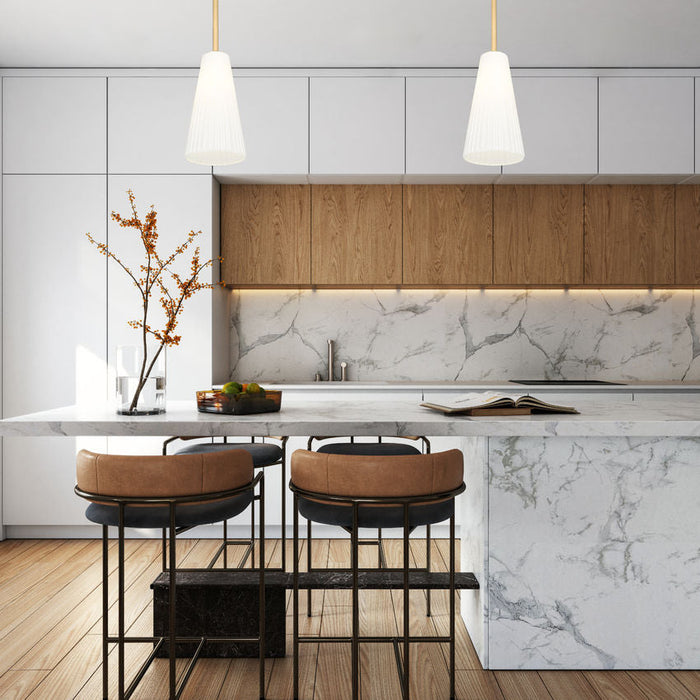 Z-Lite Farrell Pendant Modern Gold 1 Light Rod 3043P7-ROD-MGLD | theLightShop