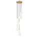 Z-Lite Farrell Pendant Modern Gold 5 Light Round 3043P7-5R-MGLD | theLightShop