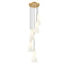 Z-Lite Farrell Pendant Modern Gold 5 Light Round 3043P7-5R-MGLD | theLightShop