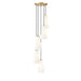 Z-Lite Farrell Pendant Modern Gold 5 Light Round 3043P7-5R-MGLD | theLightShop