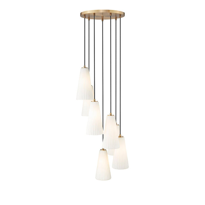 Z-Lite Farrell Pendant Modern Gold 7 Light Round 3043P7-7R-MGLD | theLightShop