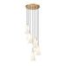Z-Lite Farrell Pendant Modern Gold 7 Light Round 3043P7-7R-MGLD | theLightShop