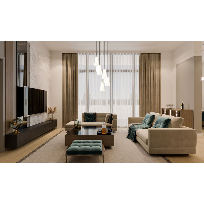 Z-Lite Farrell Pendant Modern Gold 7 Light Round 3043P7-7R-MGLD | theLightShop