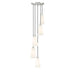 Z-Lite Farrell Pendant Round Brushed Nickel 5 Light 3043P6-5R-BN | theLightShop