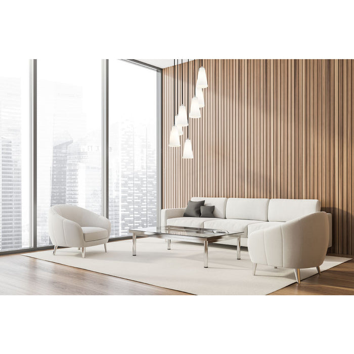Z-Lite Farrell Pendant Round Brushed Nickel 7 Light 3043P6-7R-BN | theLightShop