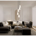 Z-Lite Farrell Pendant Round Matte Black 5 Light 3043P6-5R-MB | theLightShop