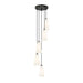 Z-Lite Farrell Pendant Round Matte Black 5 Light 3043P6-5R-MB | theLightShop