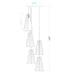 Z-Lite Farrell Pendant Round Matte Black 5 Light 3043P6-5R-MB | theLightShop
