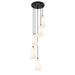 Z-Lite Farrell Pendant Round Matte Black 5 Light 3043P6-5R-MB | theLightShop