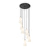 Z-Lite Farrell Pendant Round Matte Black 7 Light 3043P6-7R-MB | theLightShop