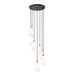 Z-Lite Farrell Pendant Round Matte Black 7 Light 3043P6-7R-MB | theLightShop