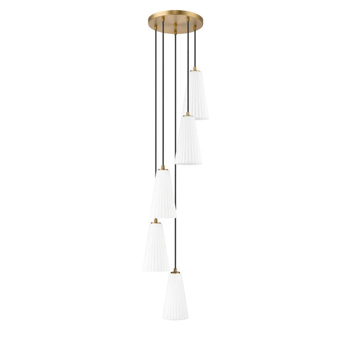 Z-Lite Farrell Pendant Round Modern Gold 5 Light 3043P6-5R-MGLD | theLightShop