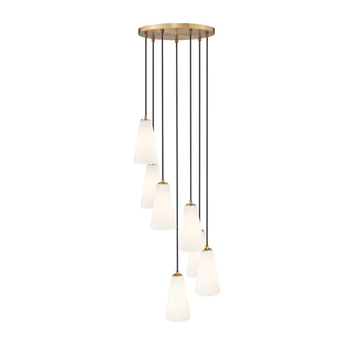 Z-Lite Farrell Pendant Round Modern Gold 7 Light 3043P6-7R-MGLD | theLightShop