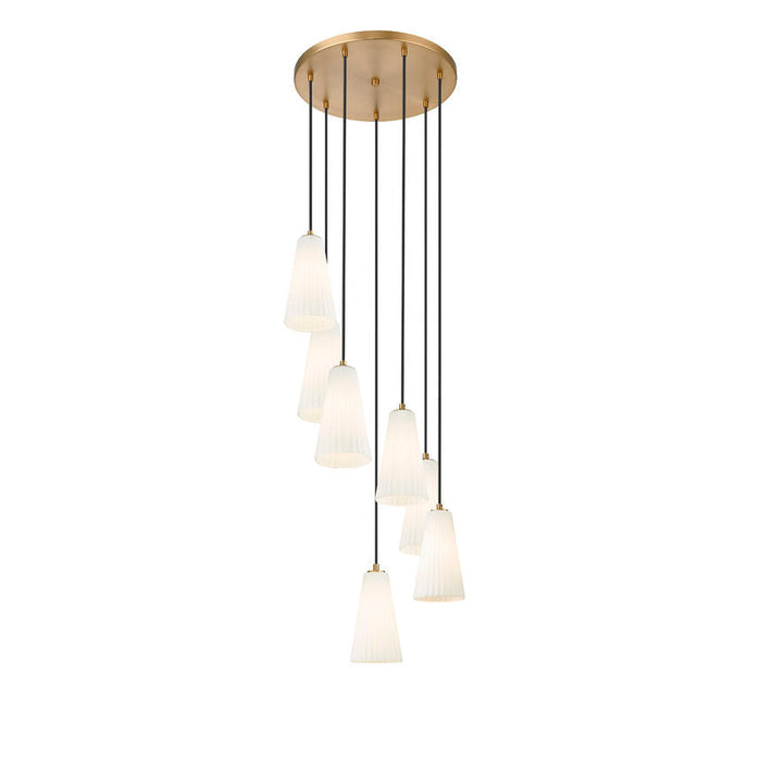Z-Lite Farrell Pendant Round Modern Gold 7 Light 3043P6-7R-MGLD | theLightShop