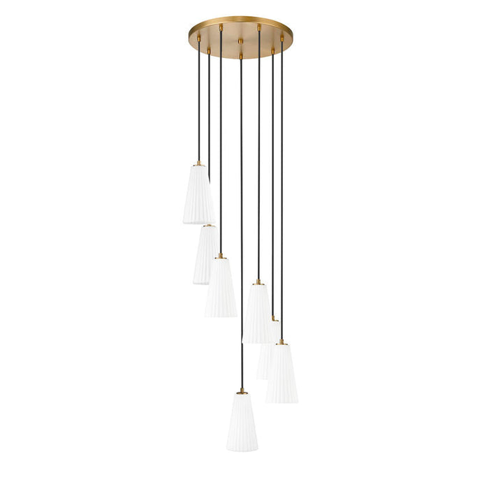 Z-Lite Farrell Pendant Round Modern Gold 7 Light 3043P6-7R-MGLD | theLightShop