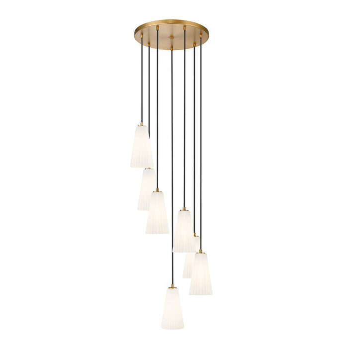 Z-Lite Farrell Pendant Round Modern Gold 7 Light 3043P6-7R-MGLD | theLightShop