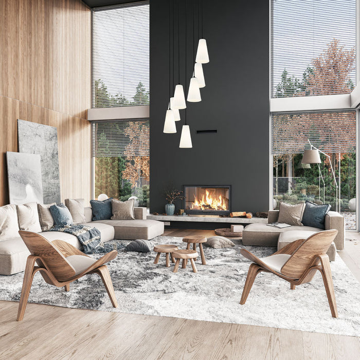 Z-Lite Farrell Pendant Round Modern Gold 7 Light 3043P6-7R-MGLD | theLightShop
