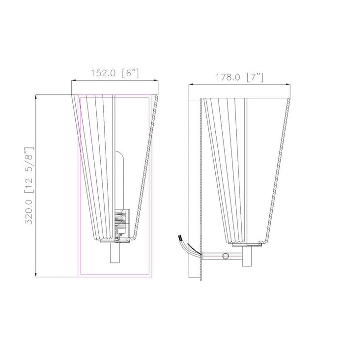 Z-Lite Farrell Wall Sconce Brushed Nickel 1 Light 3043-1SS-BN | theLightShop