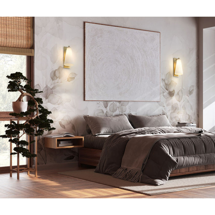 Z-Lite Farrell Wall Sconce Modern Gold 1 Light 3043-1SL-MGLD | theLightShop