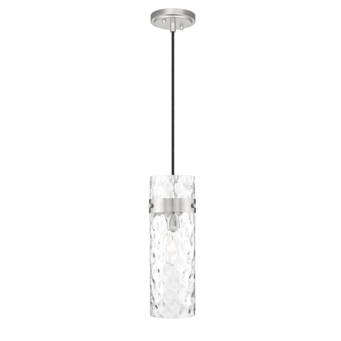 Z-Lite Fontaine 1 Light Pendant - Brushed Nickel - Cord