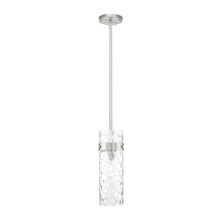Z-Lite Fontaine 1 Light Pendant - Brushed Nickel - Stem