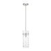 Z-Lite Fontaine 1 Light Pendant - Brushed Nickel - Stem