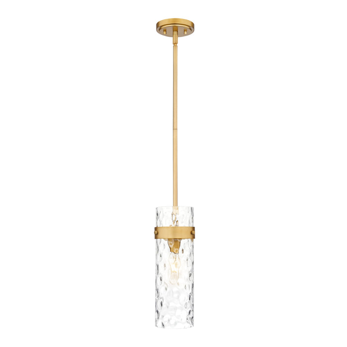 Z-Lite Fontaine 1 Light Pendant - Rubbed Brass - Stem