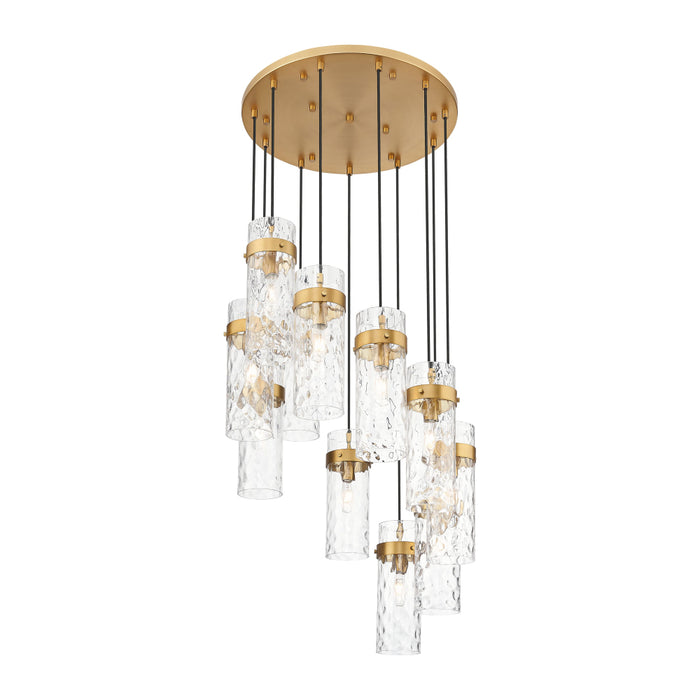 Z-Lite Fontaine 11 Light Pendant - Rubbed Brass