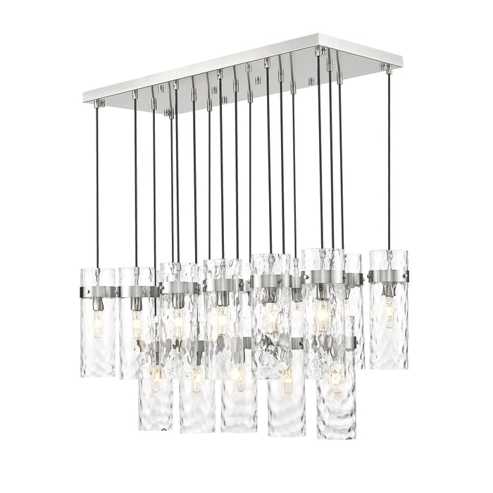Z-Lite Fontaine 17 Light Linear Pendant - Brushed Nickel