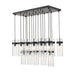 Z-Lite Fontaine 17 Light Linear Pendant - Matte Black