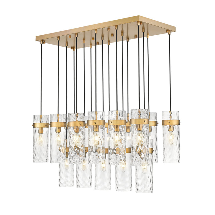 Z-Lite Fontaine 17 Light Linear Pendant - Rubbed Brass