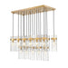 Z-Lite Fontaine 17 Light Linear Pendant - Rubbed Brass