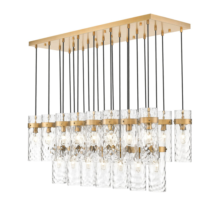 Z-Lite Fontaine 23 Light Linear Pendant - Rubbed Brass