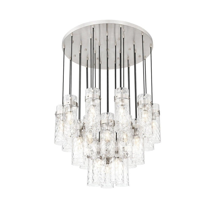Z-Lite Fontaine 27 Light Round Pendant - Brushed Nickel