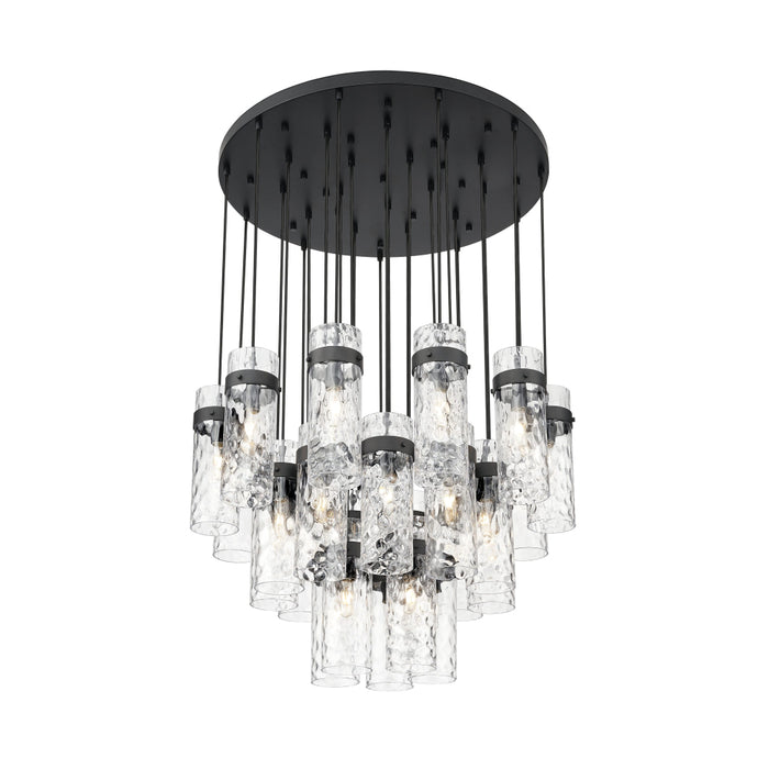 Z-Lite Fontaine 27 Light Round Pendant - Matte Black