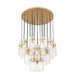 Z-Lite Fontaine 27 Light Round Pendant - Rubbed Brass