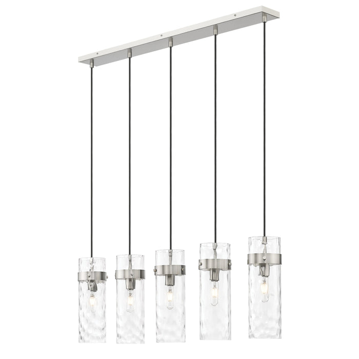 Z-Lite Fontaine 5 Light Linear Pendant - Brushed Nickel
