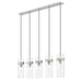 Z-Lite Fontaine 5 Light Linear Pendant - Brushed Nickel