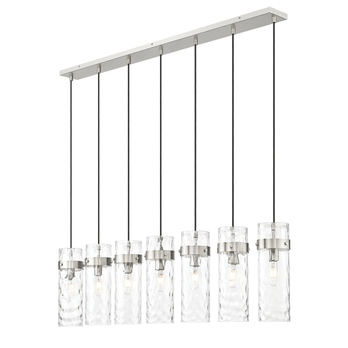 Z-Lite Fontaine 7 Light Linear Pendant - Brushed Nickel