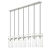 Z-Lite Fontaine 7 Light Linear Pendant - Brushed Nickel
