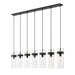 Z-Lite Fontaine 7 Light Linear Pendant - Matte Black