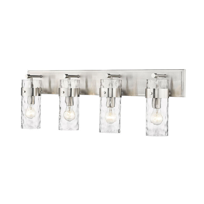 Z-Lite Fontaine Brushed Nickel 4 Light Vanity 3035-4V-BN | theLightShop